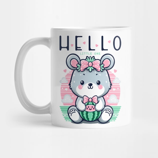 Cute bear, hello little one by ilhnklv